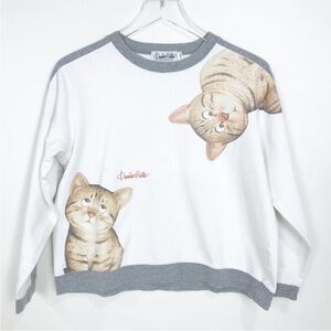 Vintage Kunio Sato Crazy Cat Sweatshirt
